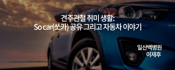 견주관절 취미 생활 : So car (쏘카) 공유 그리고 자동차 이야기